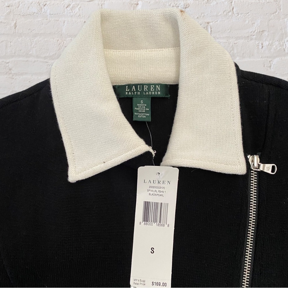 Lauren by Ralph Lauren Knit Moto Jacket - Picture 2 of 5